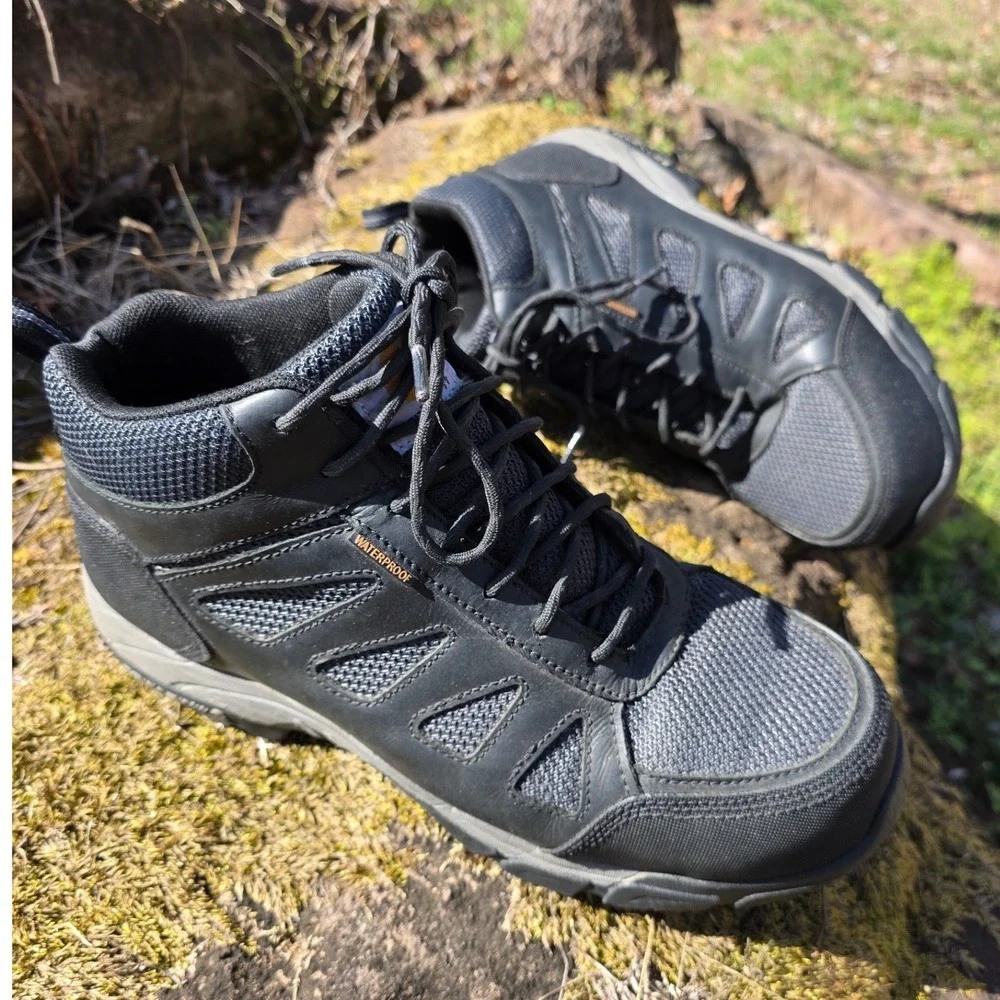 Carhartt Work Boots Men 11W‎ Black Lightweight Waterproof Composite Toe Hiking